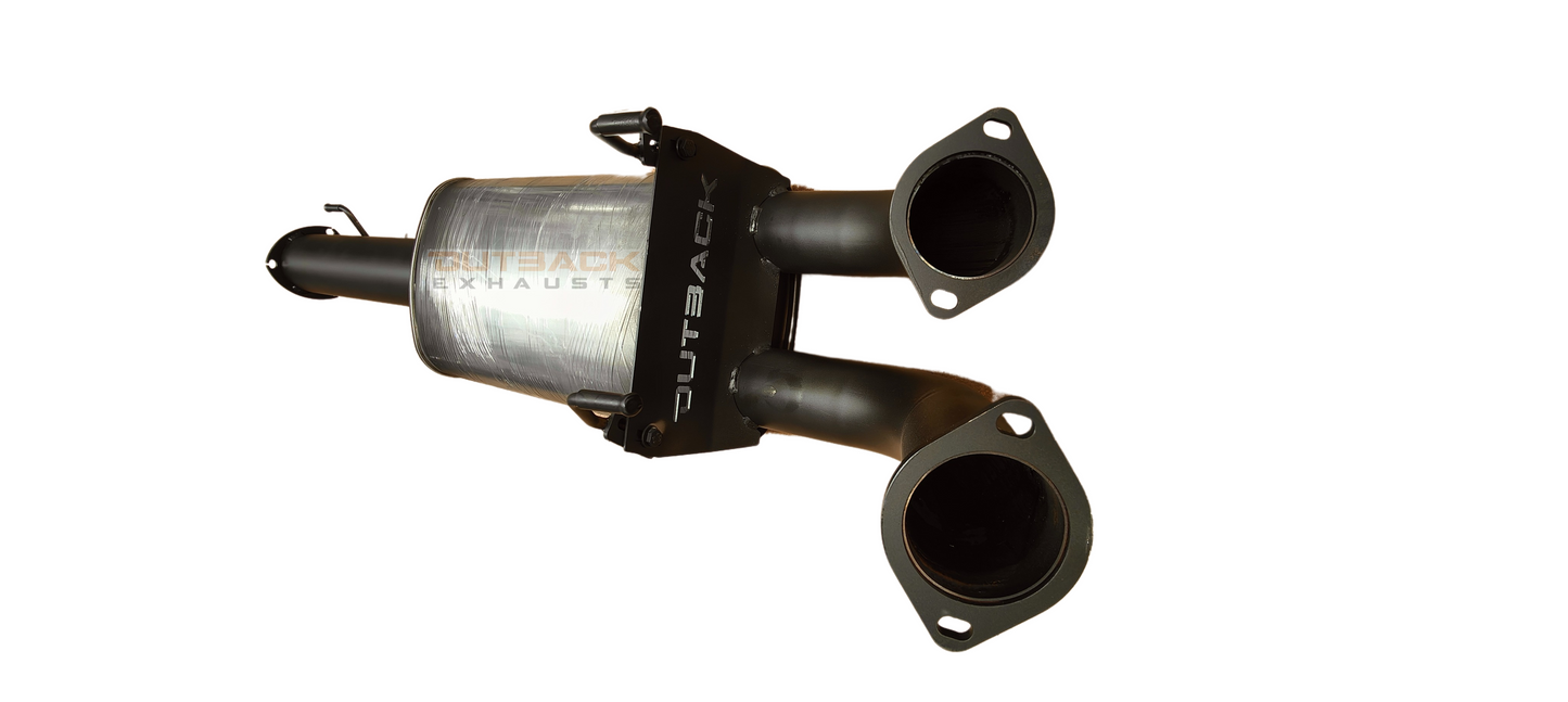 4 - 3.5'' OUTBACK EXHAUST SYSTEM to suit DODGE RAM 1500 DS 5.7L V8 12/2018 to 2021 (CAT BACK)
