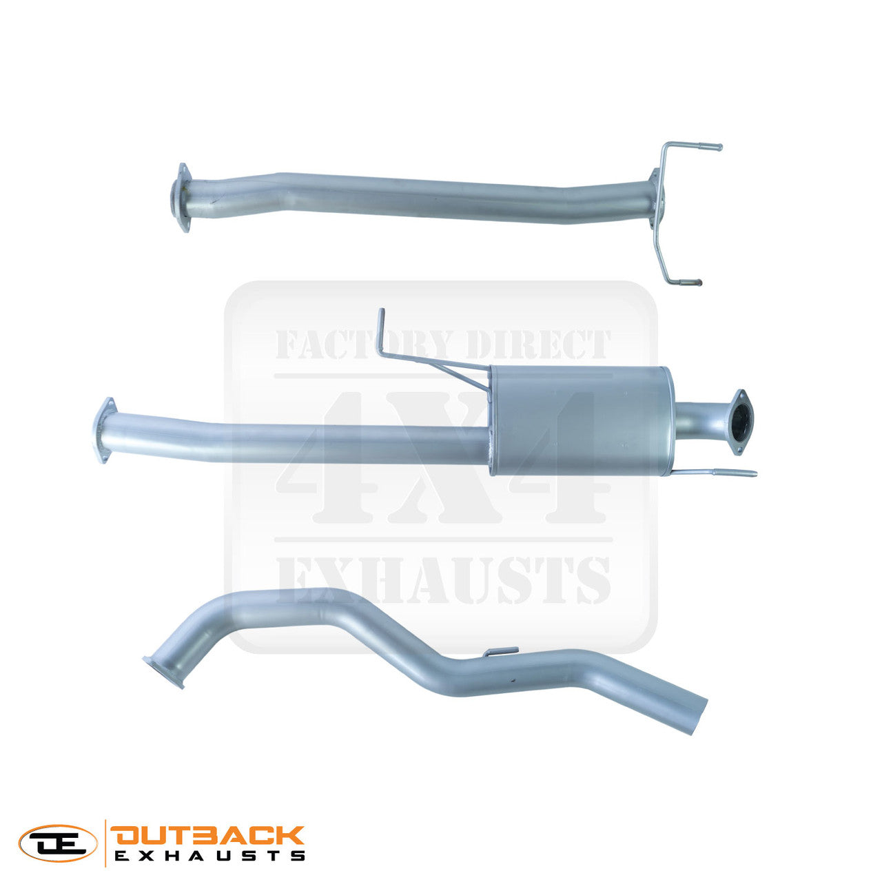 3" Turbo Back Exhaust System - Mitsubishi Triton MQ/MR 2.4L 4N15 (2016-On) | Outback Exhausts