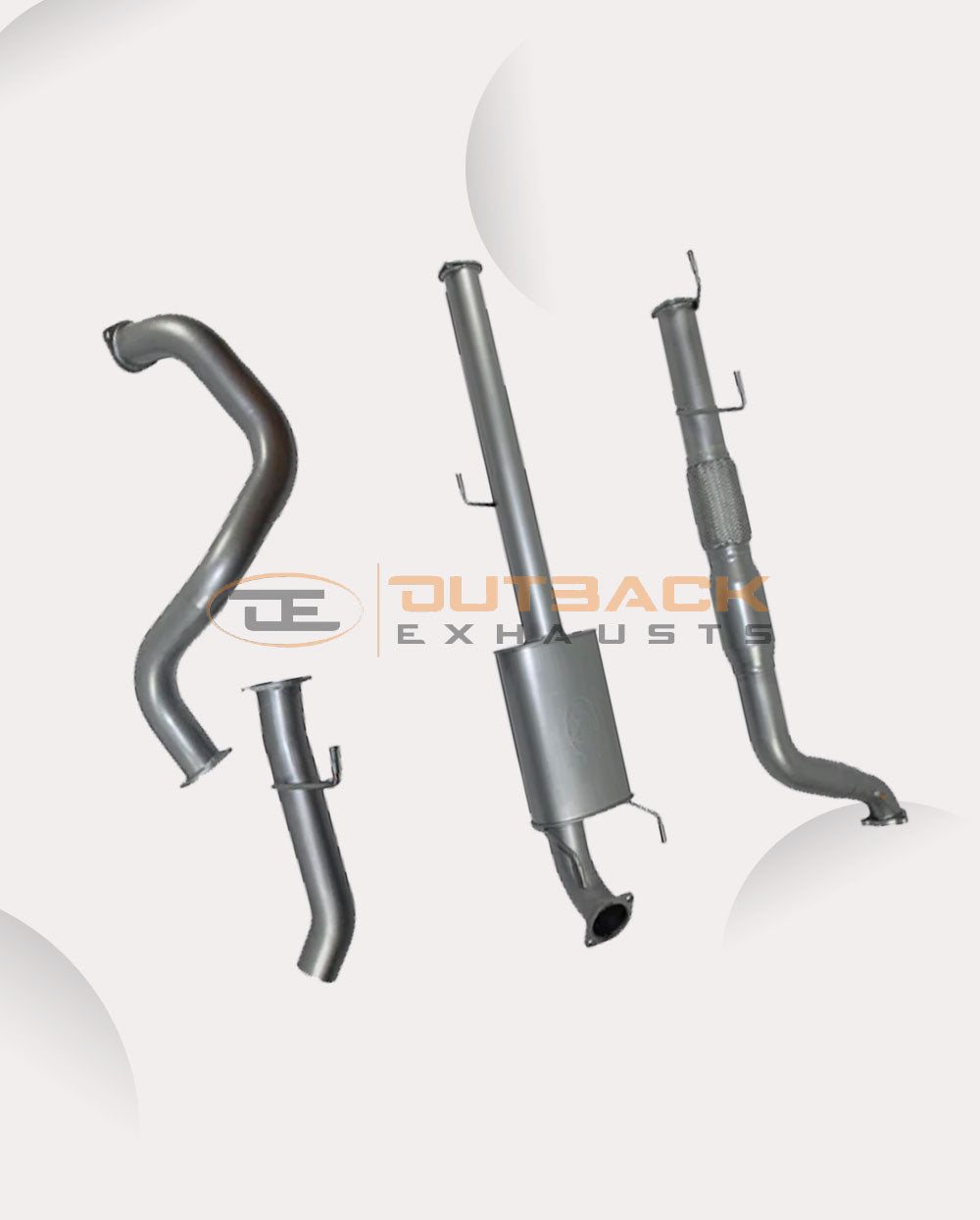 3'' OUTBACK EXHAUST SYSTEM to suit TOYOTA PRADO 120 3.0L D4D 1KD-FTV, 1KDJ120R 10/2006 - 2009 (TURBO BACK)