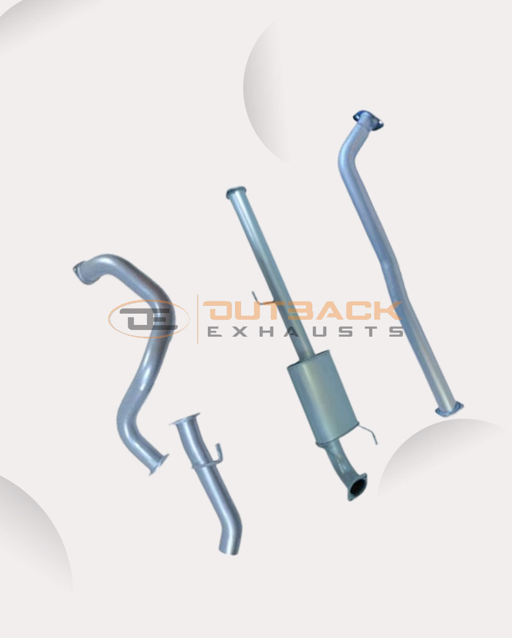 3'' OUTBACK EXHAUST SYSTEM to suit TOYOTA PRADO 150 2.8L 1GD-FTV 06/2015 ON (DPF BACK)