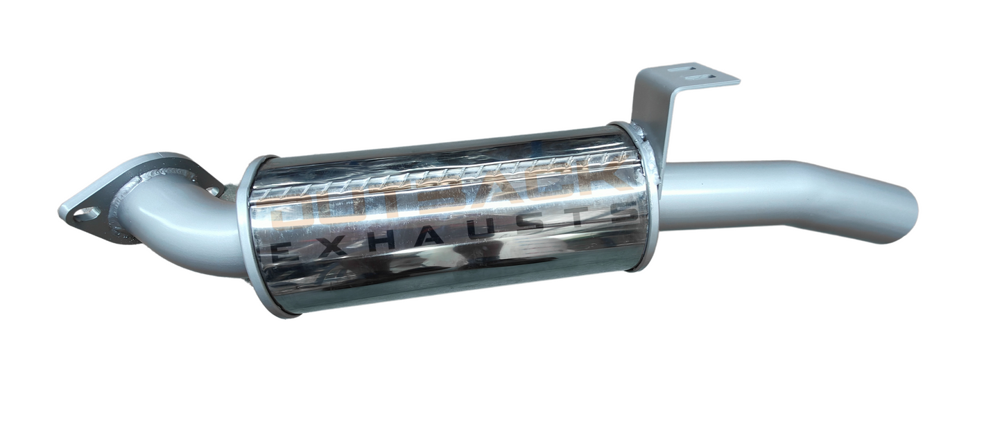 2.5'' OUTBACK EXHAUST SYSTEM to suit TOYOTA Landcruiser - 105 SERIES WAGON DIESEL HZJ105 4.2L 1HZ, NATURALLY ASPIRATED 1998 - 2007 (WITH EXTRACTOR)