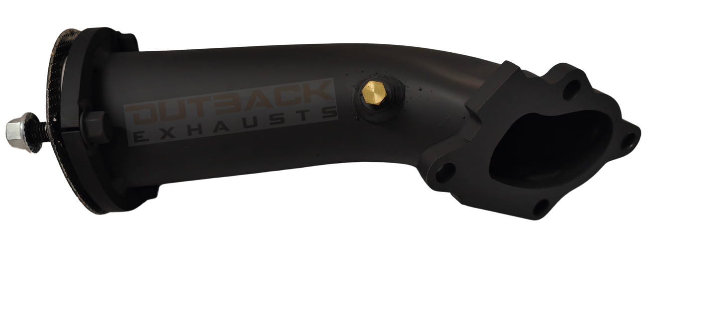 OUTBACK EXHAUST SYSTEM DUMP PIPE to suit TOYOTA HILUX LN 106,107, 111 2.8L 3L DTS Turbo Upgrade 1988-1997