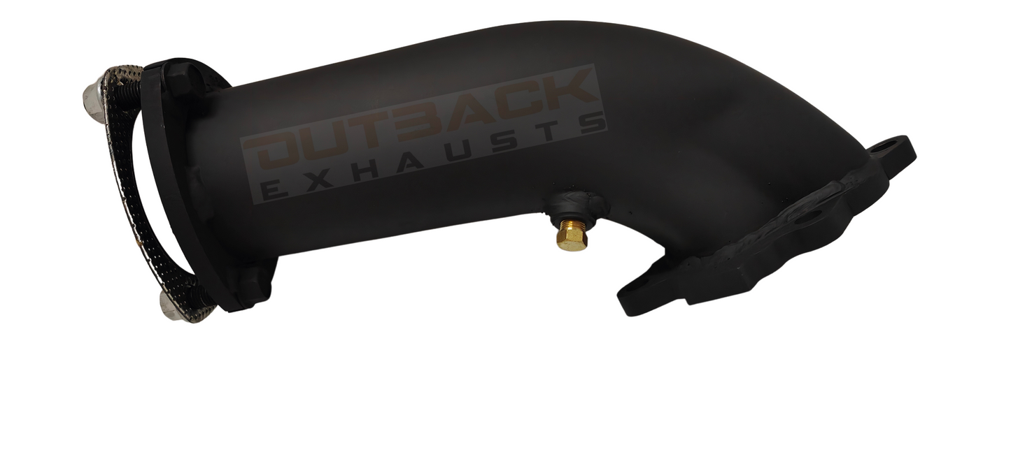 OUTBACK EXHAUST SYSTEM DUMP PIPE to suit TOYOTA HILUX LN 106,107, 111 2.8L 3L DTS Turbo Upgrade 1988-1997