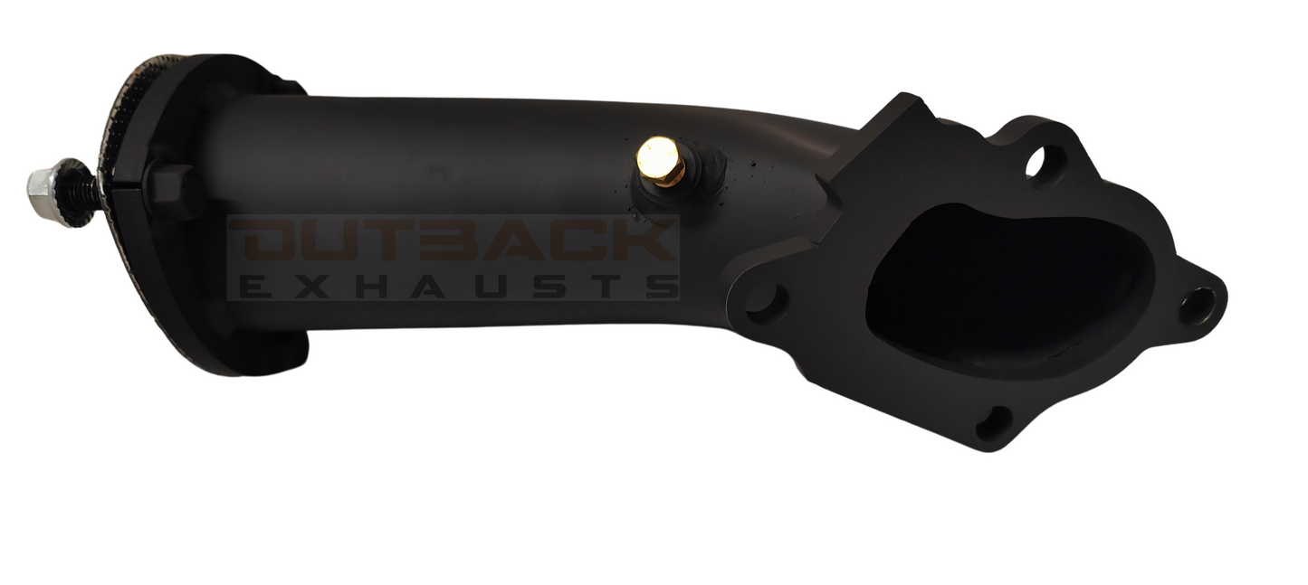 OUTBACK EXHAUST SYSTEM DUMP PIPE to suit TOYOTA HILUX LN 106,107, 111 2.8L 3L DTS Turbo Upgrade 1988-1997