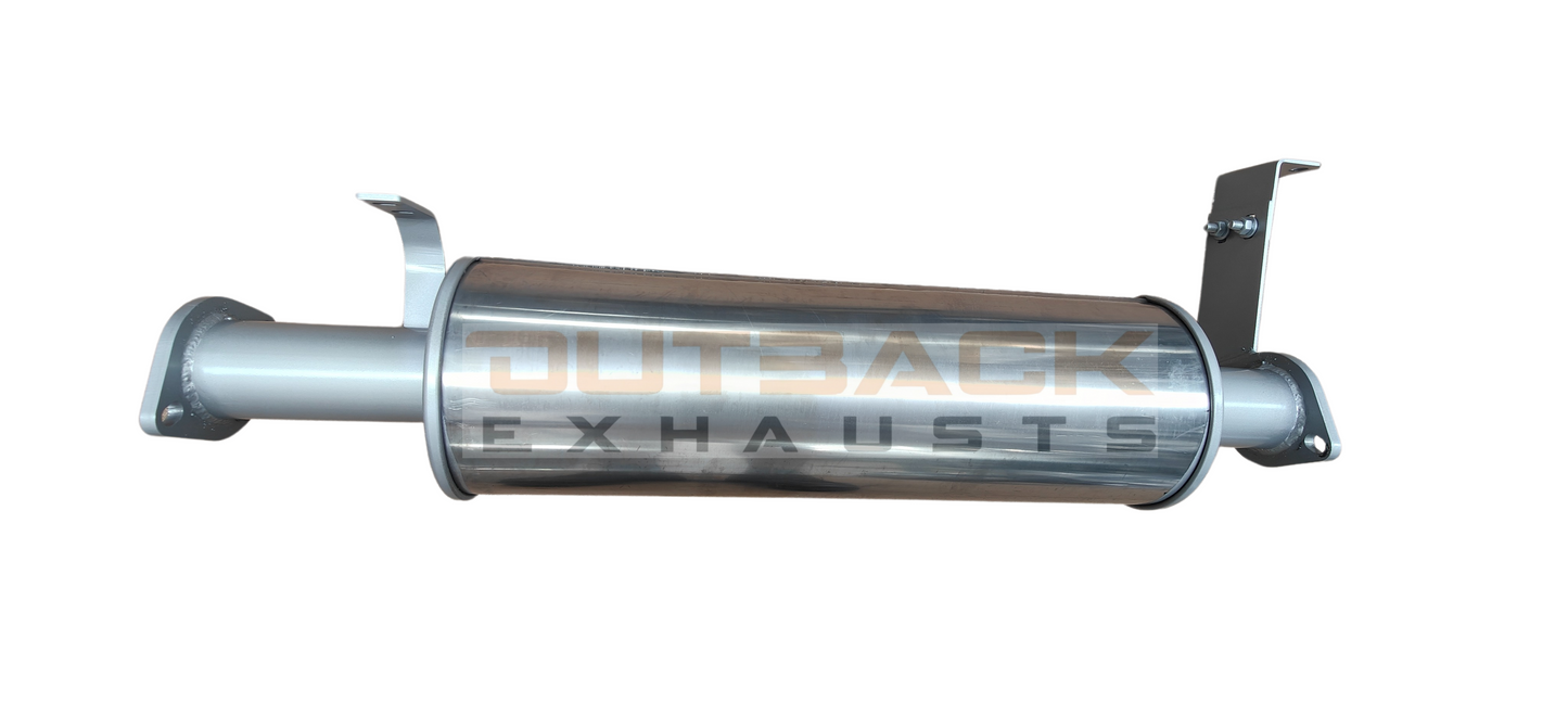 "2.5'' OUTBACK EXHAUST SYSTEM to suit TOYOTA Landcruiser - 60 SERIES WAGON 4L 2H NATURALLY ASPIRATED 1980 - 1990 (MANIFOLD BACK)"