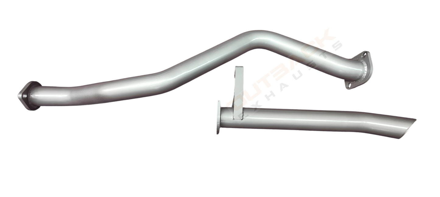 2.5'' OUTBACK EXHAUST SYSTEM to suit TOYOTA Landcruiser - 60 SERIES WAGON 4L 2H NATURALLY ASPIRATED 1980 - 1990 (WITH EXTRACTOR)