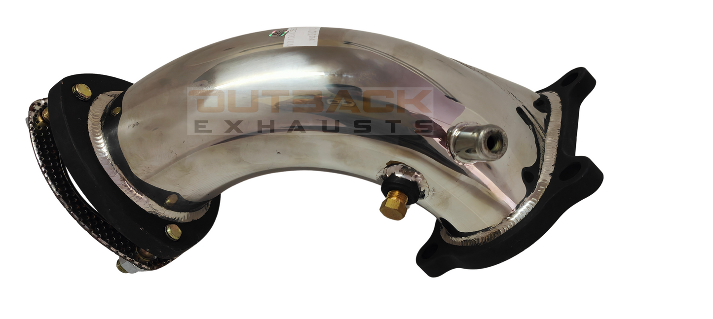 OUTBACK EXHAUST SYSTEM DUMP PIPE to suit TOYOTA Landcruiser - 105 SERIES WAGON DIESEL 4.2L HZJ105 1HZ / 1HDFTV FACTORY TURBO UPGRADE 1998 - 2007