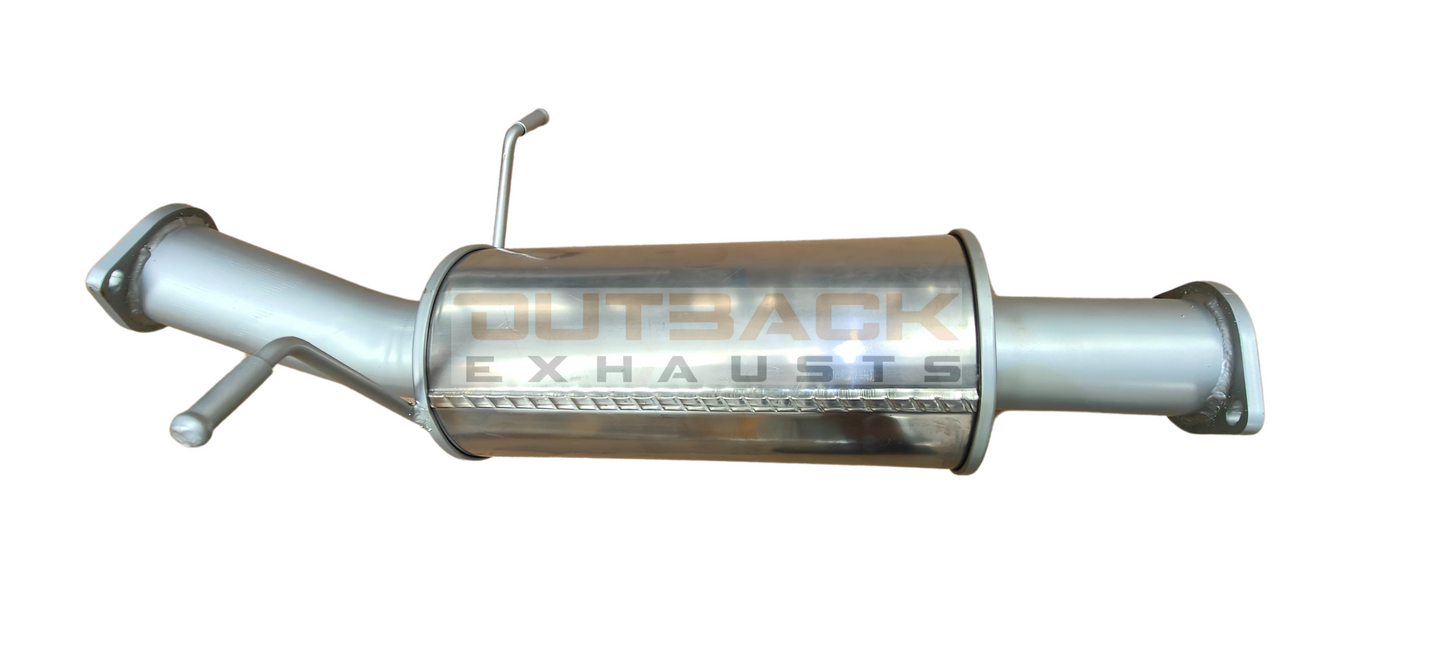 3'' OUTBACK EXHAUST SYSTEM to suit NISSAN NAVARA D22 UTE 2.5L YD25 Common Rail 2008 - 2016 (TURBO BACK)