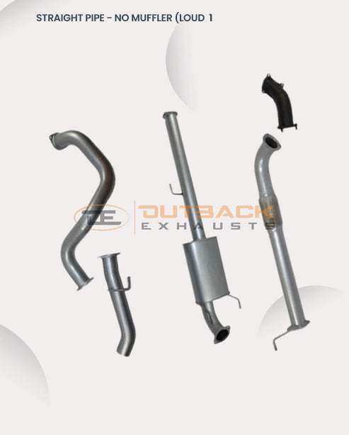 3” Outback Exhaust system to suit Nissan Patrol 4.2Ltr. GU UTE (LEAF SPRING REAR) (TURBO BACK)