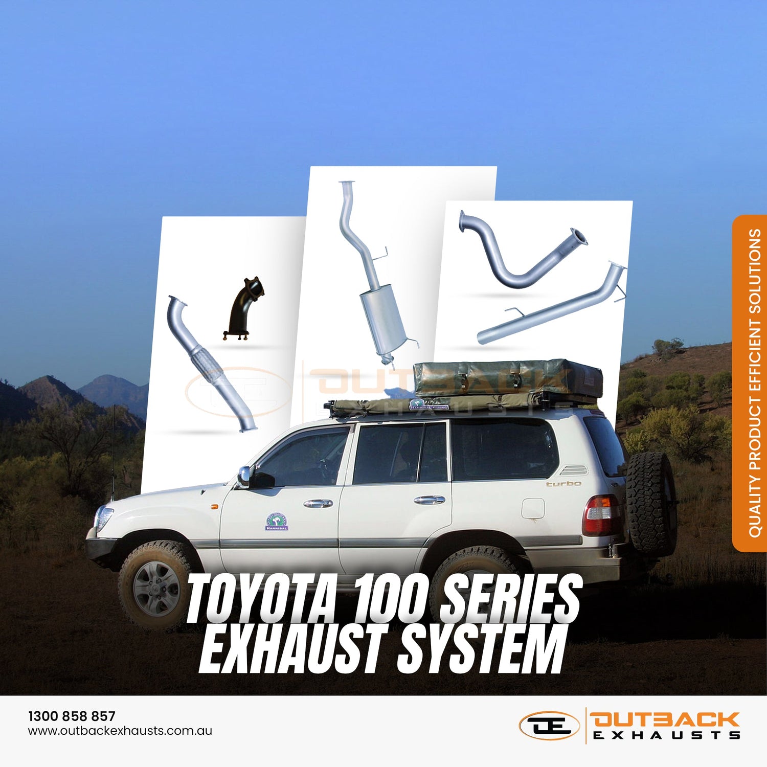 Toyota Landcruiser 100 Series Exhaust Systems | Outback Exhausts