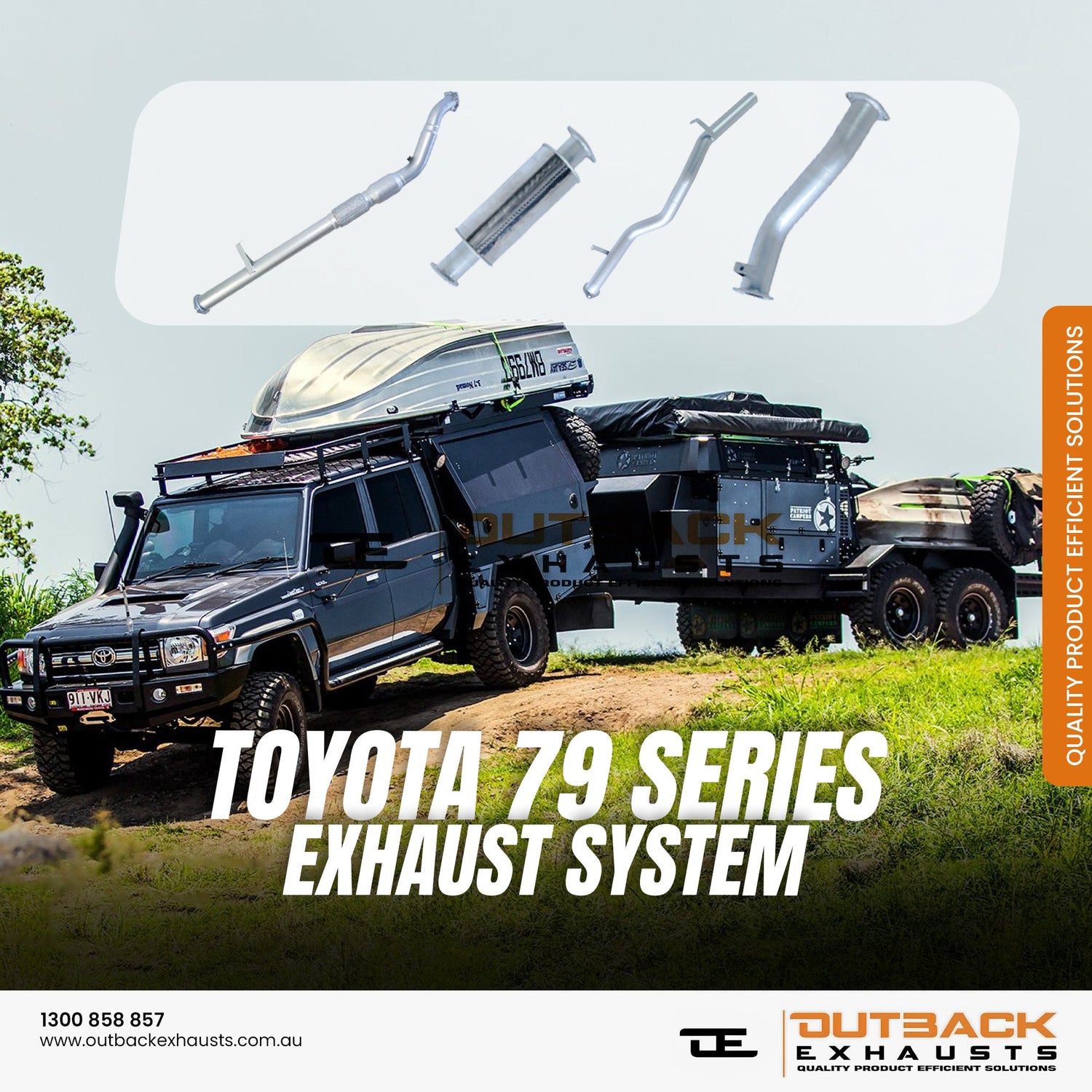 Toyota Landcruiser 79 Series Exhaust Systems | Outback Exhausts
