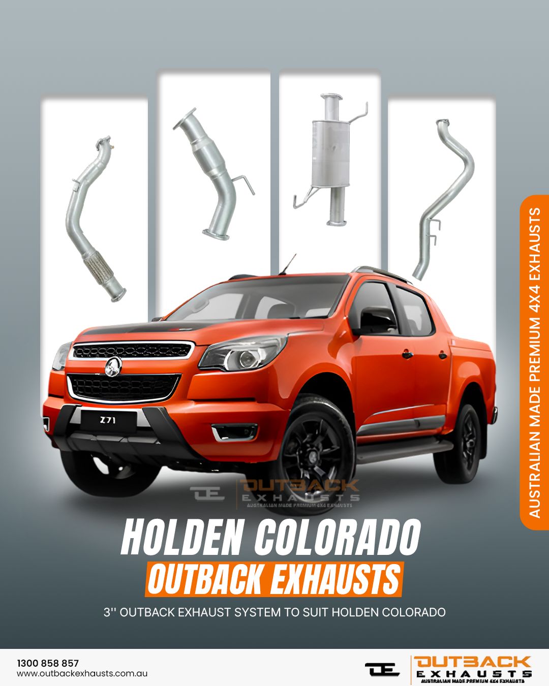 Holden Colorado Exhaust Systems | Outback Exhausts