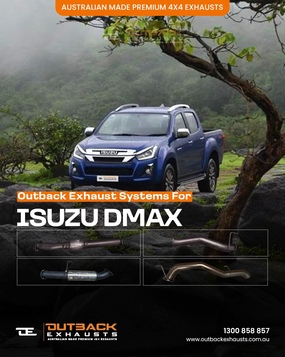 Isuzu DMAX Exhaust Systems | Outback Exhausts