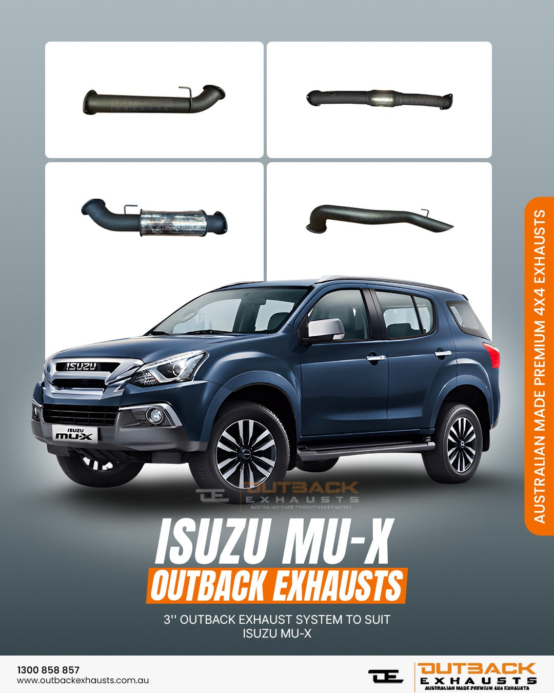Isuzu MU-X Exhaust Systems | Outback Exhausts