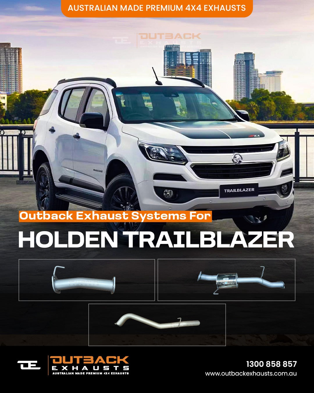 Holden Trailblazer Exhaust Systems | Outback Exhausts Australia