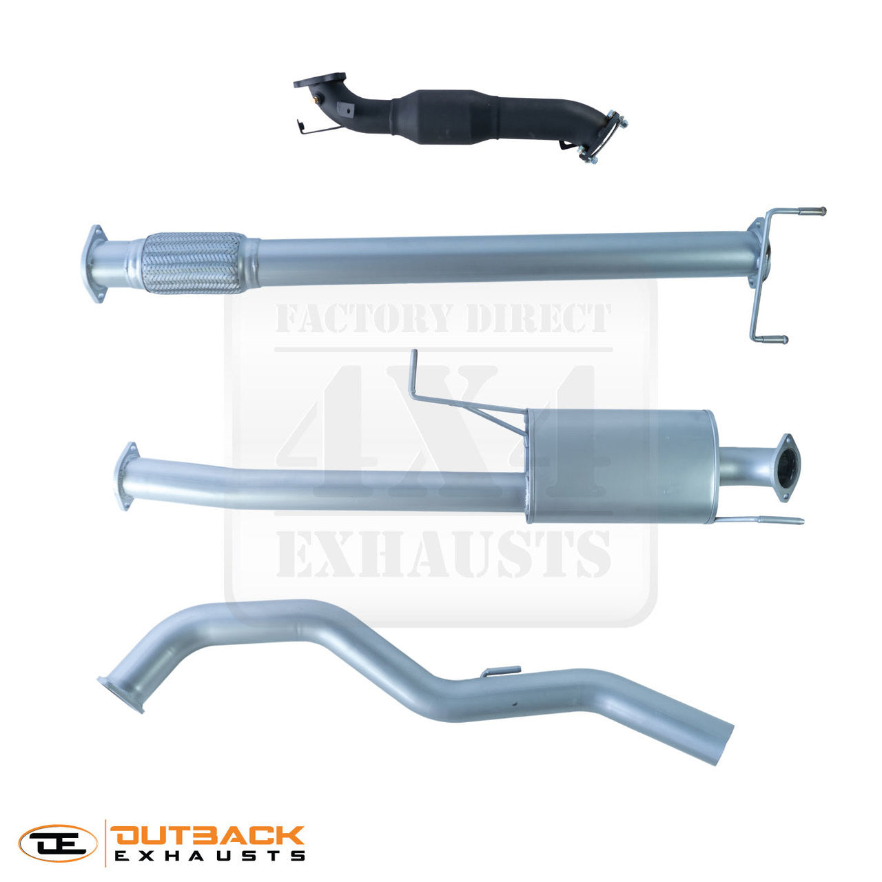 3” Outback Exhaust system to suit Mitsubishi Triton ML, 4M41 (TURBO BACK)