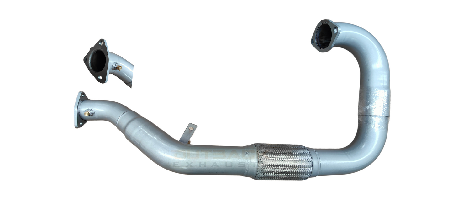 3” Outback Exhaust system to suit TOYOTA LANDCRUISER 78 Series Troop Carrier (TURBO BACK)