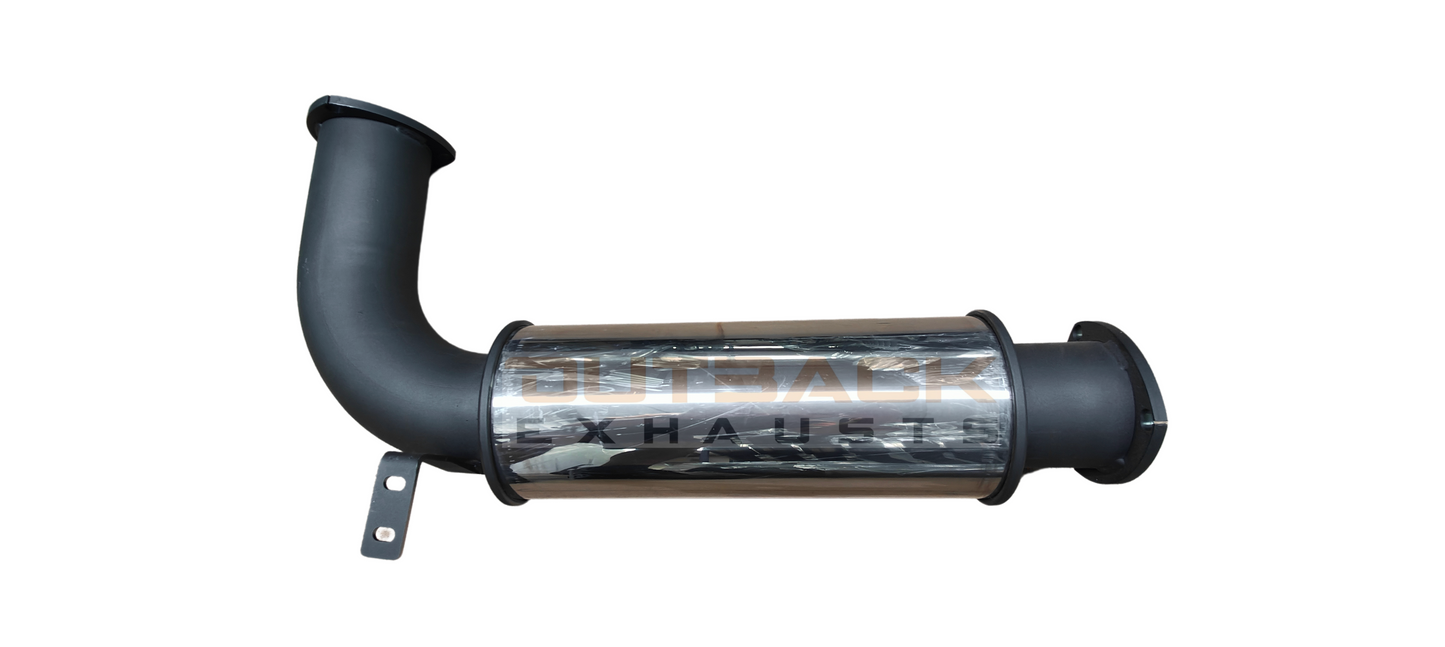 3.5” Cerachrome Outback Exhaust system to suit TOYOTA  79 Series Single Cab (TURBO BACK)