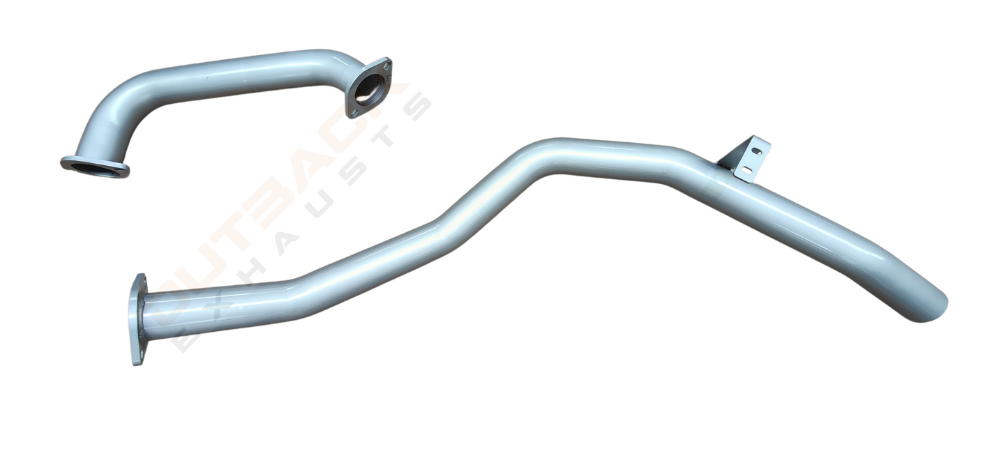 2.5” Outback Exhaust system to suit TOYOTA 80 Series Landcruiser HZJ80 (WITH EXTRACTOR)
