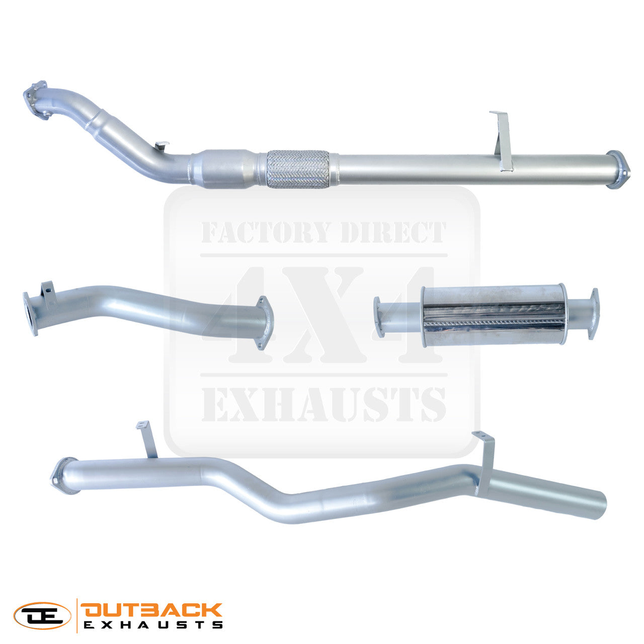 3” Outback Exhaust system to suit TOYOTA –  79 Series Double Cab (Turbo  BACK)