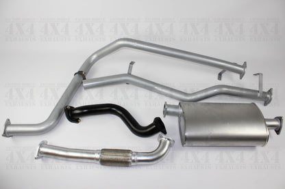 2.5” Outback exhaust system to suit TOYOTA – 75 Series  UTE / Troop Carrier (EXTRACTOR BACK)