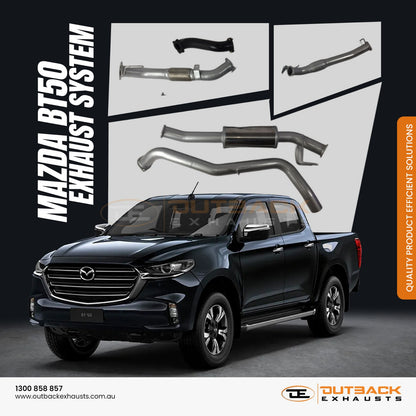 Mazda BT50 B3000 3.0L WEAT 3" Turbo Back Exhaust System 2007-2011