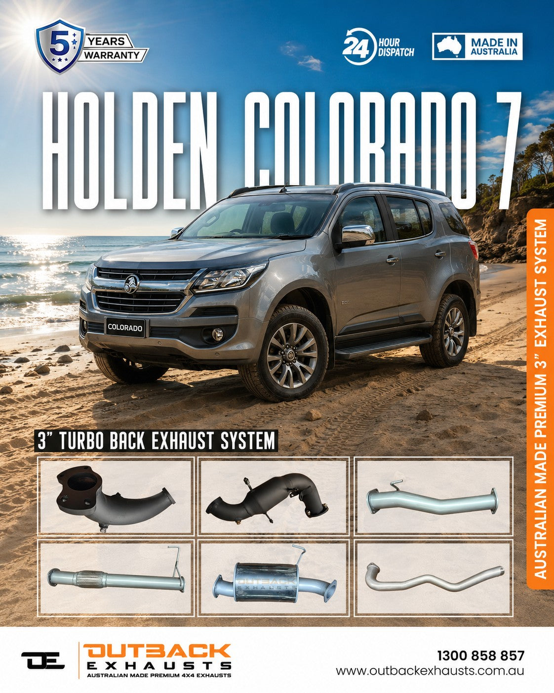 Turbo Back Exhaust - Holden Colorado 7 2.8L Duramax (2012-2016) | Outback Exhausts