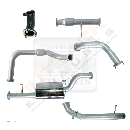3'' OUTBACK EXHAUST SYSTEM to suit MITSUBISHI PAJERO NT WAGON 3.2L 4M41 2008 - 2013 (TURBO BACK)