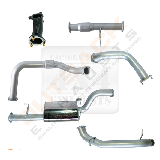 3'' OUTBACK EXHAUST SYSTEM to suit MITSUBISHI PAJERO NX / NW WAGON 3.2L 4M41 2011 - 09/2016 (TURBO BACK)