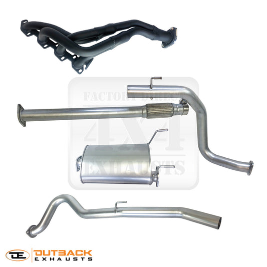 2.5” Outback Exhaust system to suit TOYOTA Hilux LN172 (WITH EXTRACTORS)