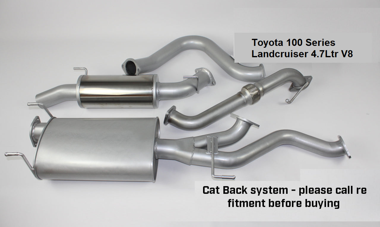 3” Outback Exhaust system to suit TOYOTA 100 Series Landcruiser (CAT BACK)