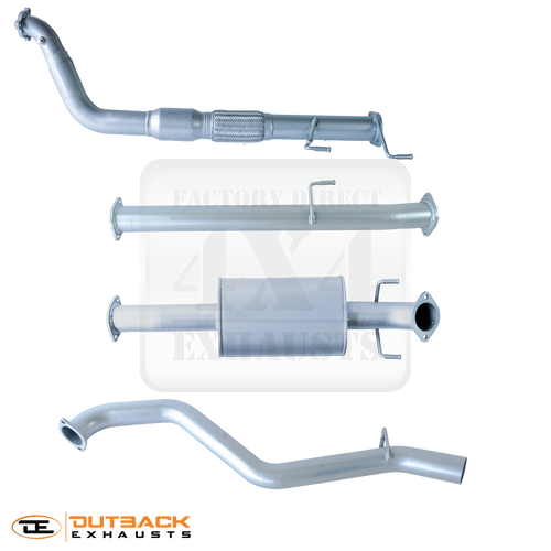 3” Outback Exhaust system to suit TOYOTA Hilux D4D (Turbo back)