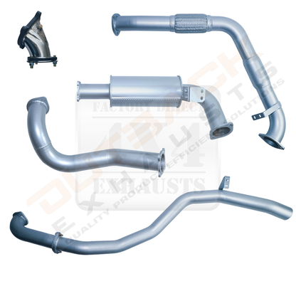3'' OUTBACK EXHAUST SYSTEM to suit TOYOTA Landcruiser - 80 SERIES WAGON DIESEL 4.2L HDJ80 1HD-T  FACTORY TURBO 1990 - 1998 (TURBO BACK)