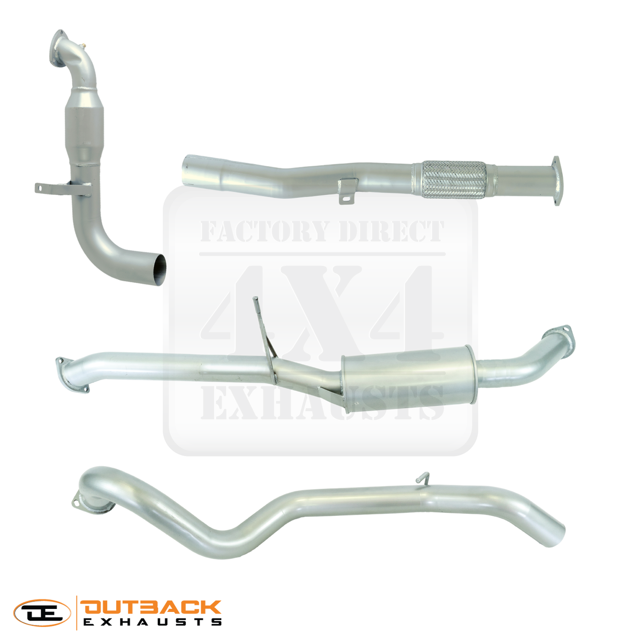 3” Outback Exhaust system to suit NISSAN PATROL Y61, ZD30 (TURBO BACK)