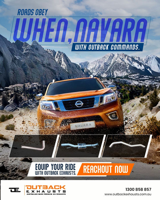 Nissan Navara D40 2.5L YD25/YS23 3" DPF Back Exhaust System (2008-2015)- Outback Exhausts