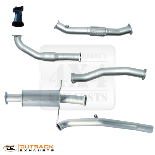 3” Outback Exhaust system to suit NISSAN NAVARA D22 DUAL CAB UTE , 2008 Onwards (TURBO BACK)