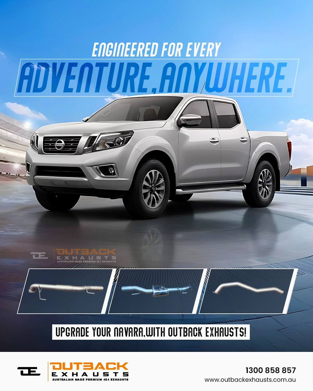 Nissan Navara D23 NP300 2.3L YS23 3" DPF Back Exhaust System 2015+