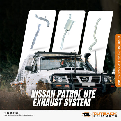 Nissan Patrol GU/Y61 Ute 3.0L ZD30 3" Turbo Back Exhaust System 2008-2016