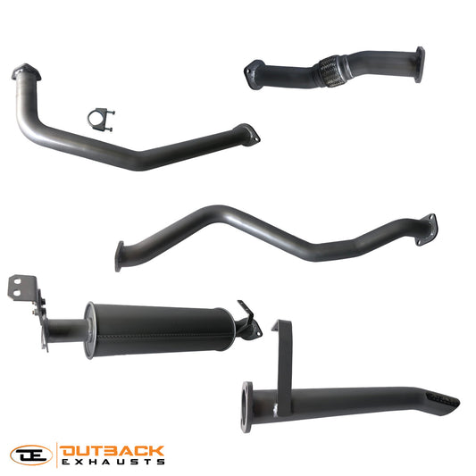 2.5” Outback exhaust system to suit TOYOTA Landcruiser 60 Series (MANIFOLD BACK)