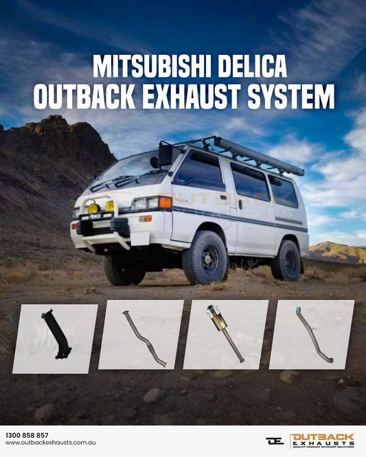 3" Turbo-Back Exhaust System - Mitsubishi Delica SWB (1995-1999) | Outback Exhausts