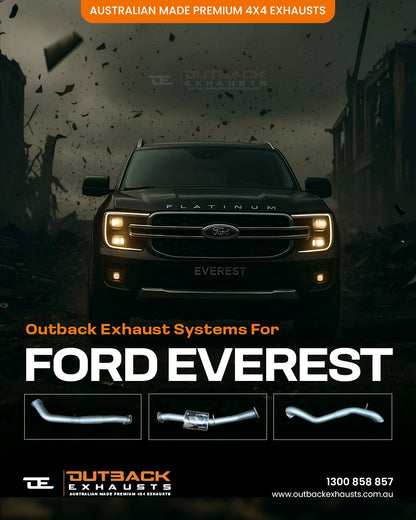 Ford Everest 3.2L P5AT 3" SCR Back Exhaust System 2015-2021