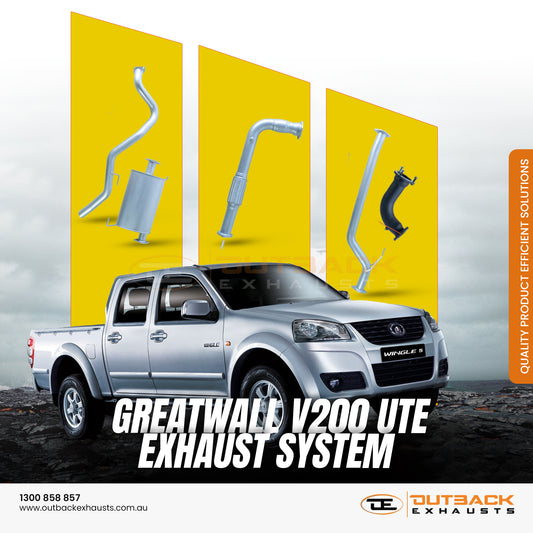 2.5" Turbo Back Exhaust System - GWM V200 Ute 2.0L Turbo Diesel (2012-2016) | Outback Exhausts