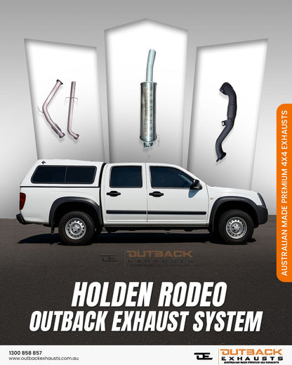 2.5" Turbo Back Exhaust System - Holden Rodeo TF 2.8L 4JB1 Turbo Diesel (1998-2003) | Outback Exhausts